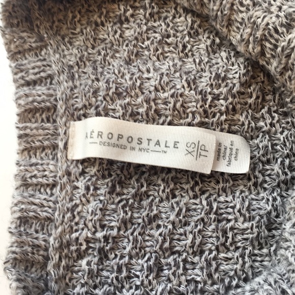 Aeropostale Gray Cable Sweater — XS - Picture 6 of 7